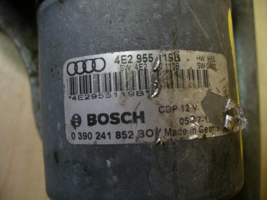 AUDI A8 D3/4E (2002-2010) Priekinių valytuvų mechanizmas (trapecija) 4E2955119B, 4E2955023G 23147989