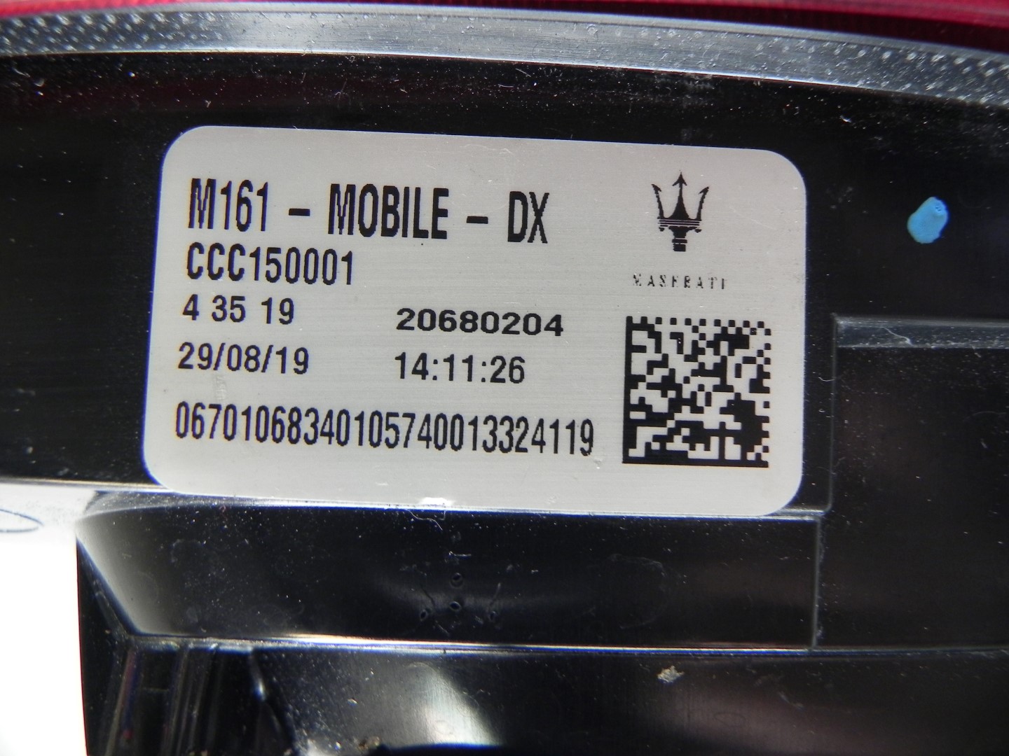 MASERATI Levante 1 generation (2016-2024) Galinis dešinys žibintas M161MOBILEDX, CCC150001, 20680204 23714099