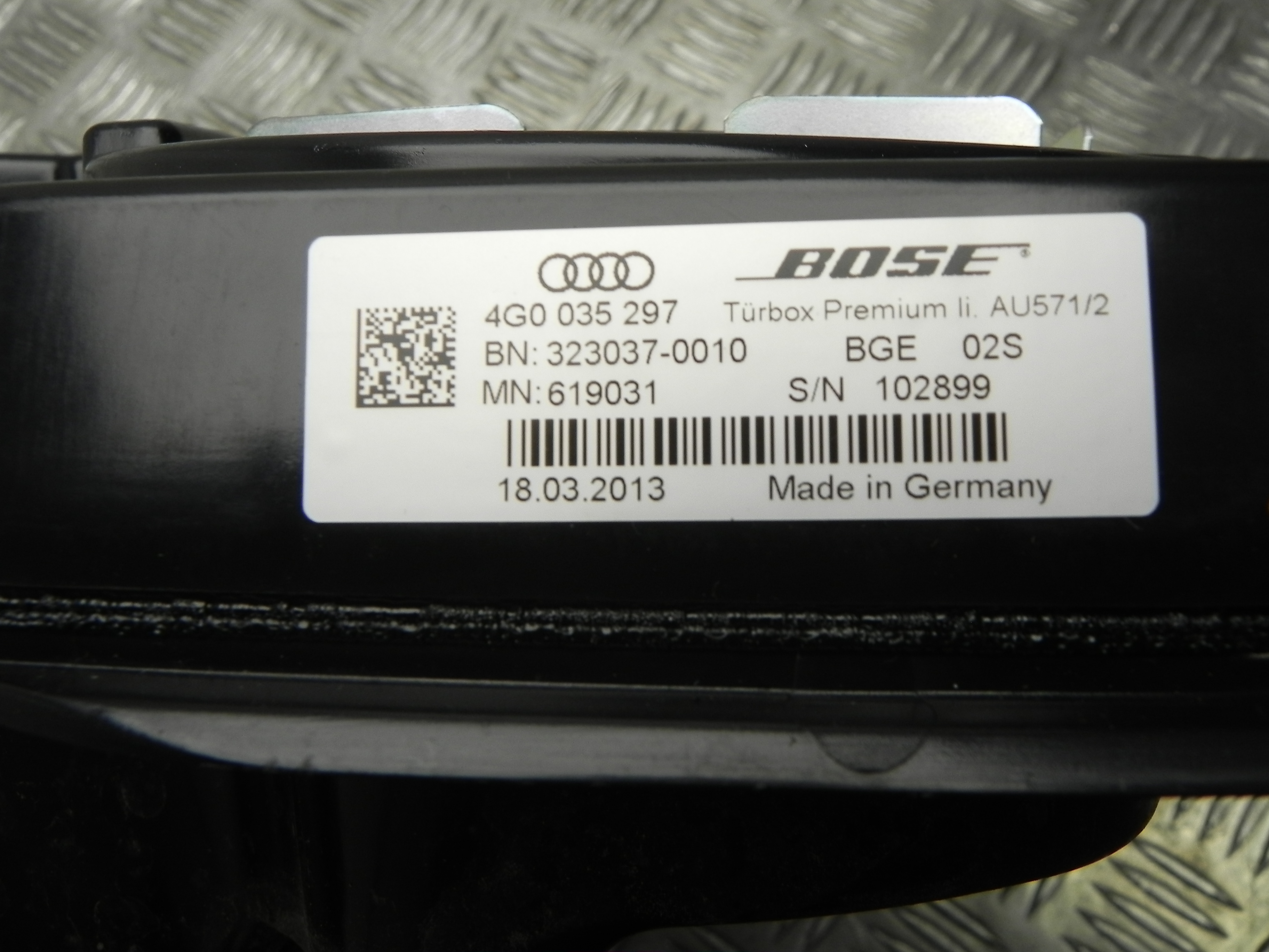 AUDI A6 C7/4G (2010-2020) Žemųjų dažnių garsiakalbis 4G0035297 24695296