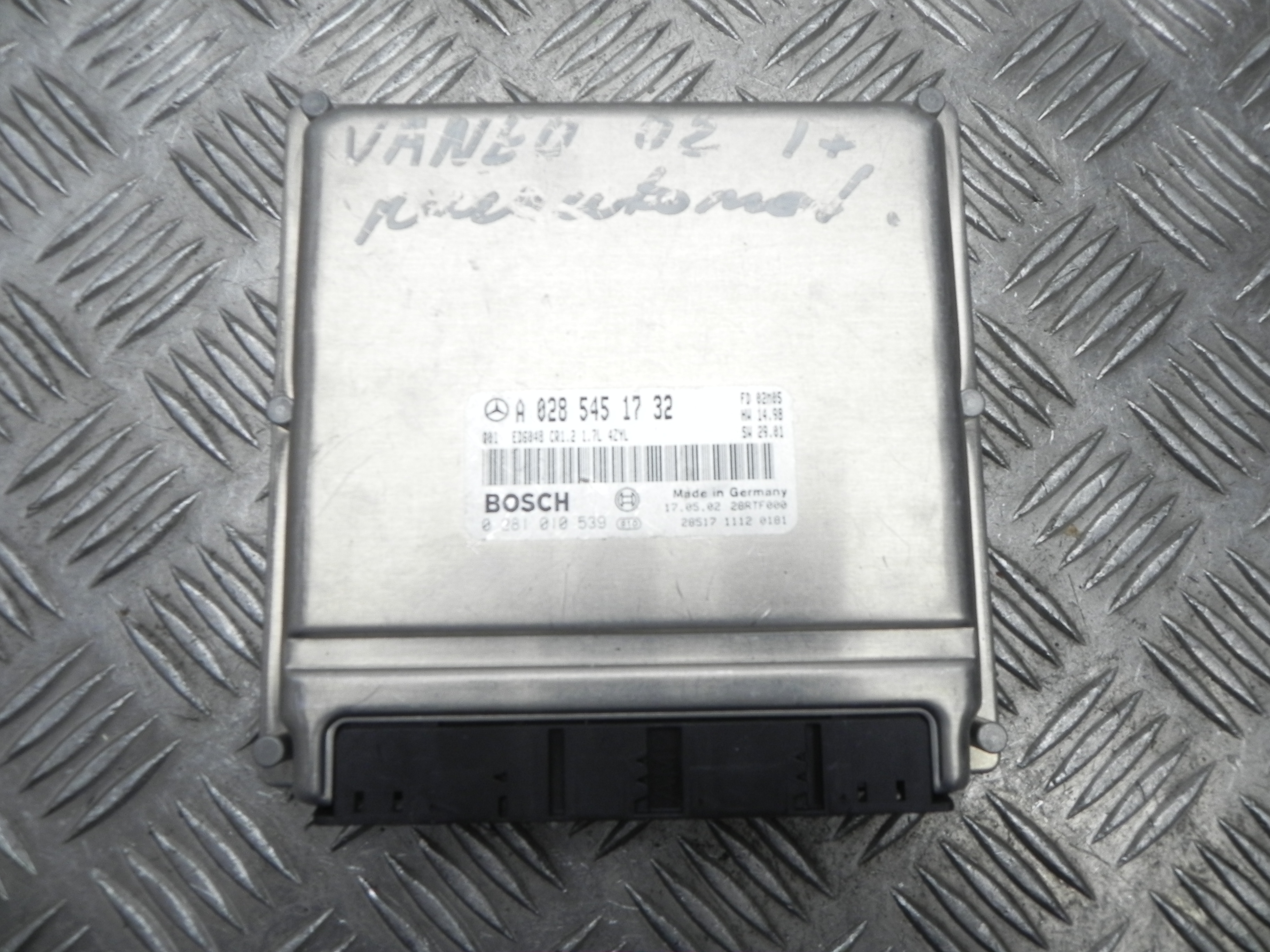 MERCEDES-BENZ Vaneo W414 (2001-2005) Μονάδα ελέγχου κινητήρα ECU A0285451732 23457439