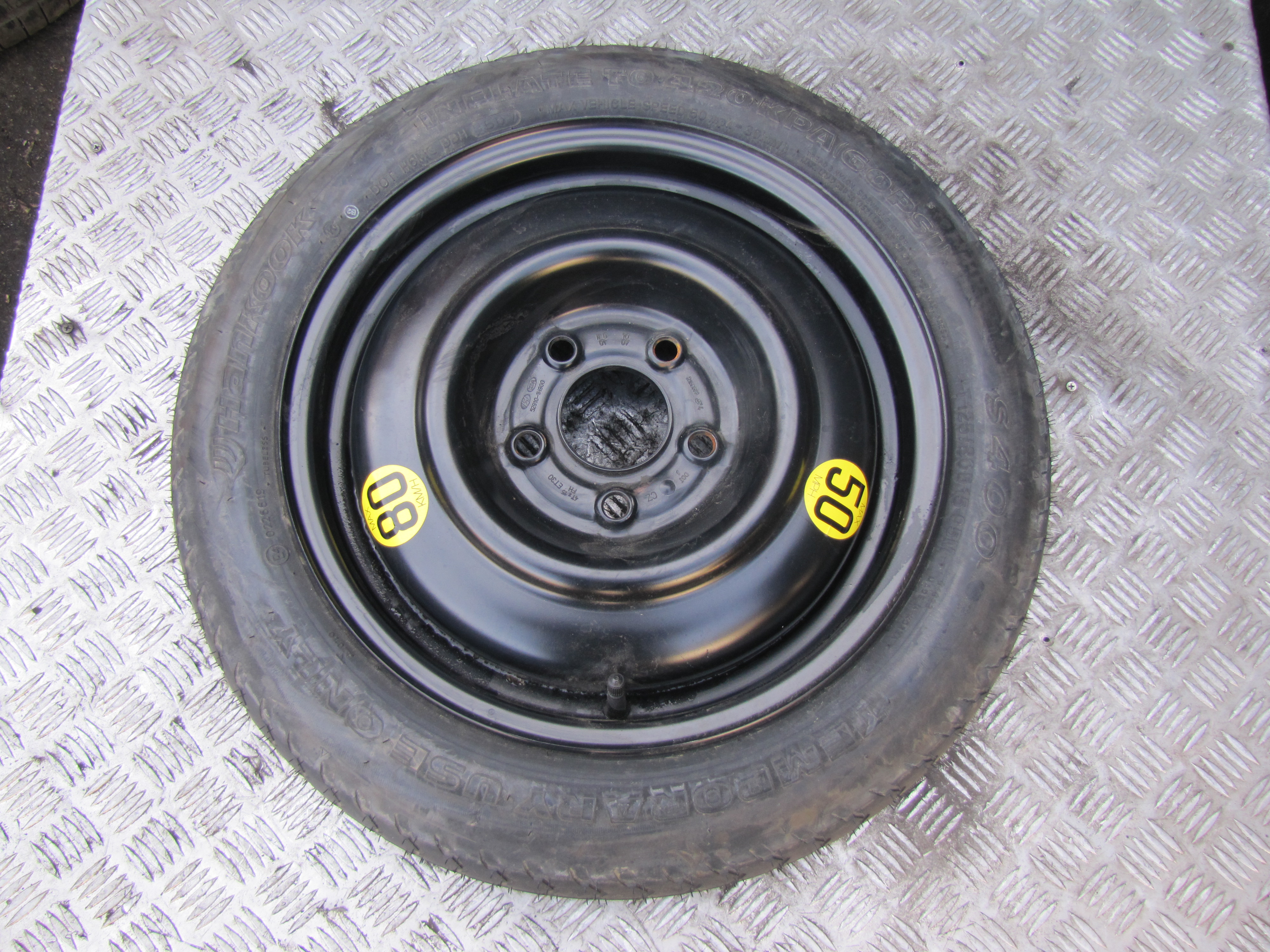 HYUNDAI i20 PB (1 generation) (2008-2014) Spare Wheel 529101H900 23449528