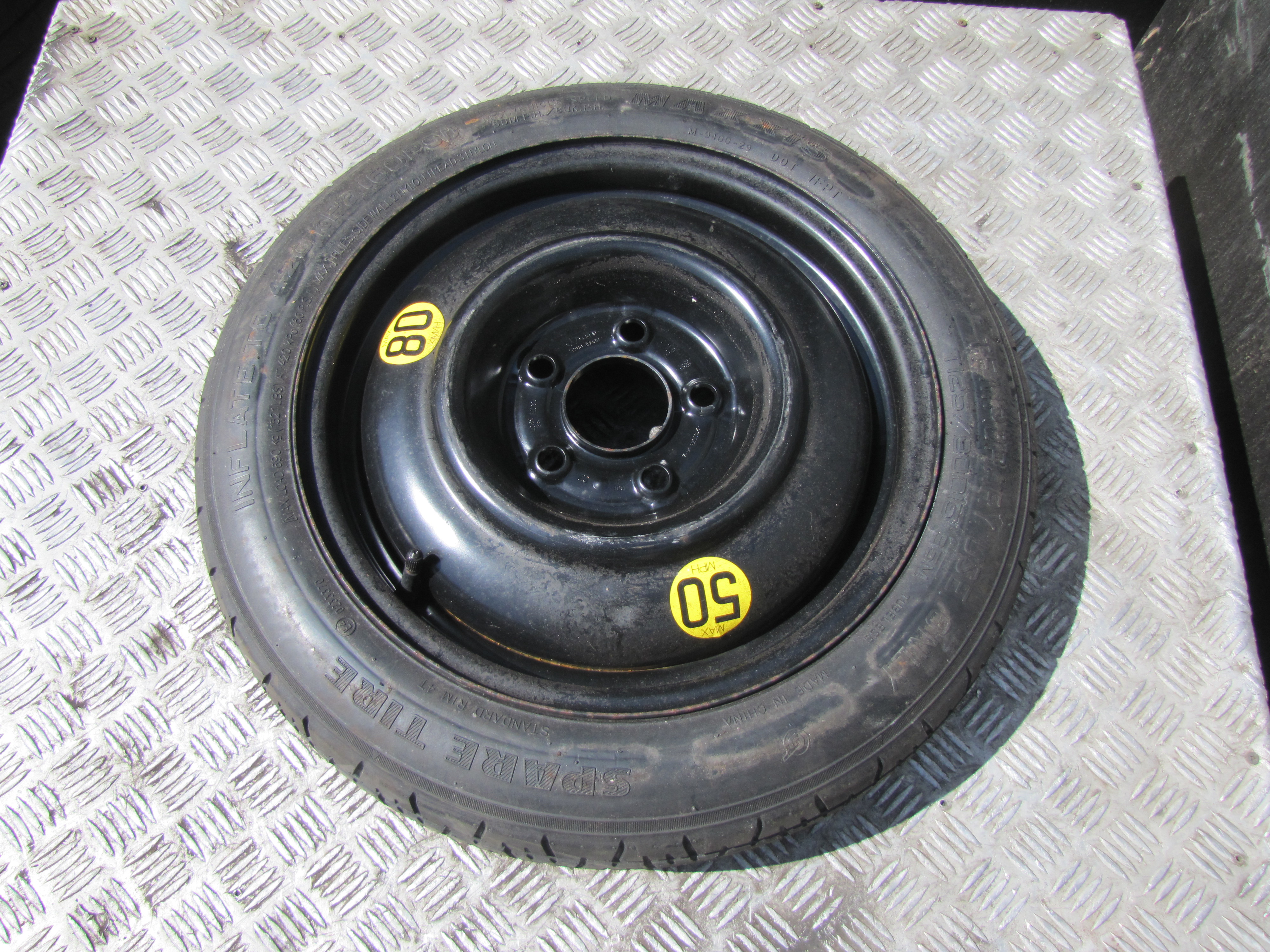 HYUNDAI i20 PB (1 generation) (2008-2014) Spare Wheel 529101H900 23449674