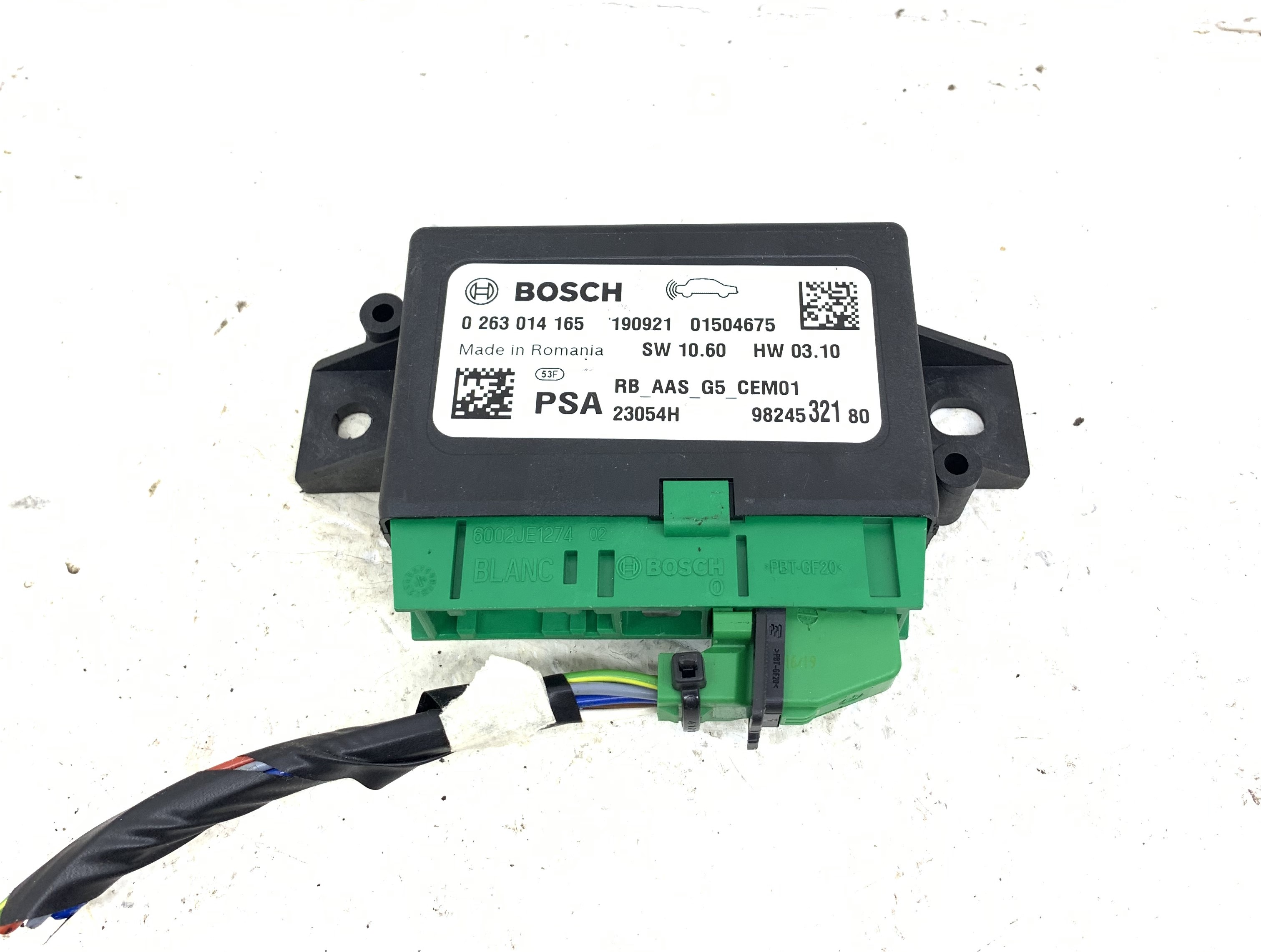 CITROËN C3 3 generation (2016-2024) PDC Parking Distance Control Unit 9824532180, 0263014165, 190921 24001853