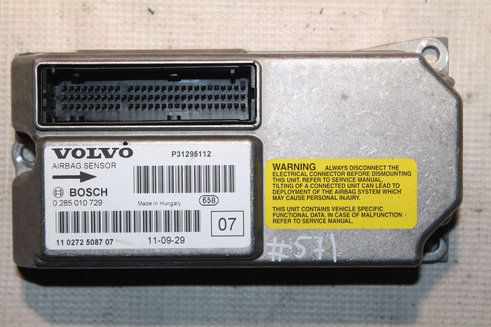 VOLVO XC90 1 generation (2002-2014) SRS vezérlőegység 312951120285010729 24851866