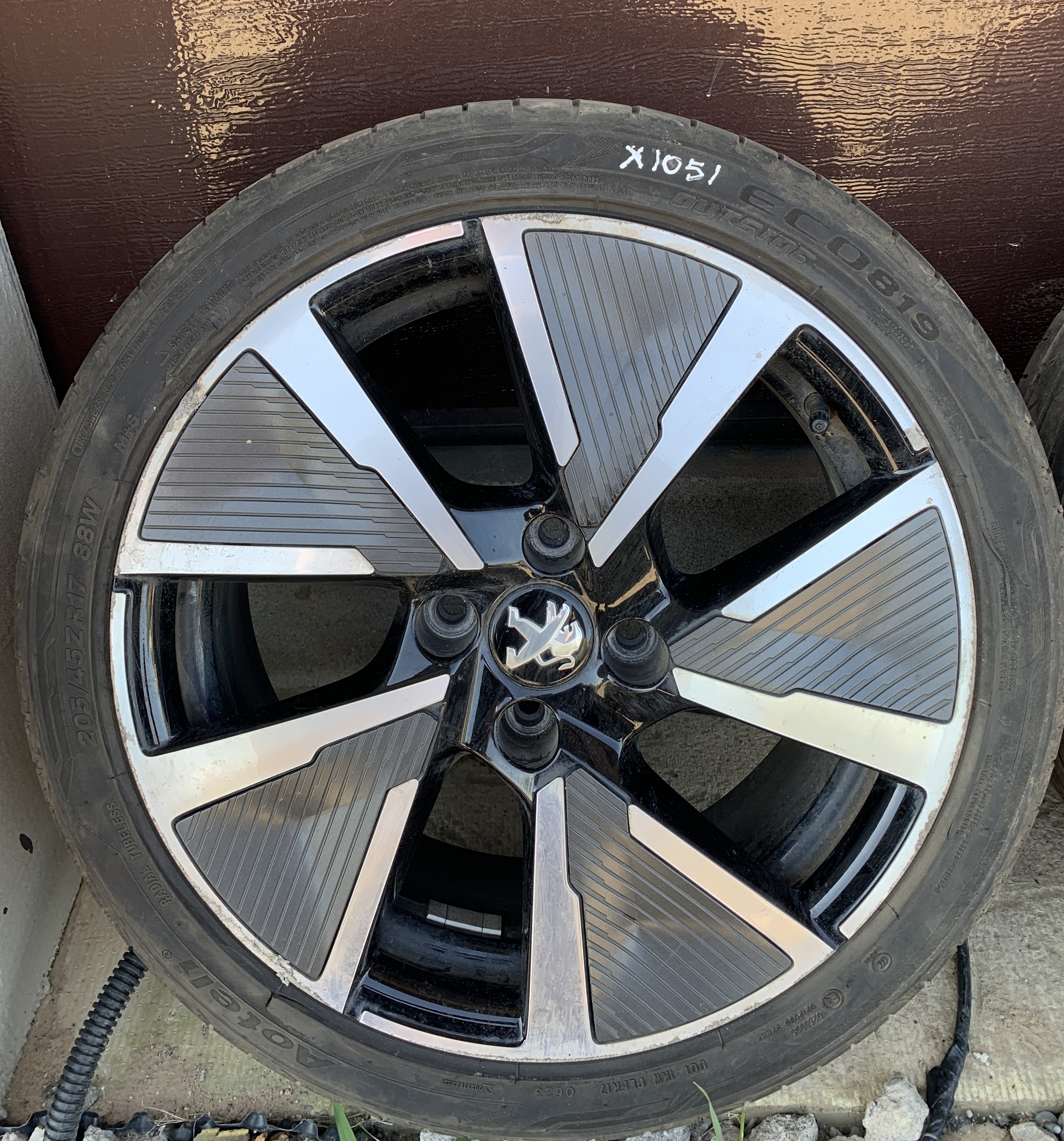 PEUGEOT 208 2 generation (2019-2023) Wheel Set (without tires) 9825165080, R17 24853534