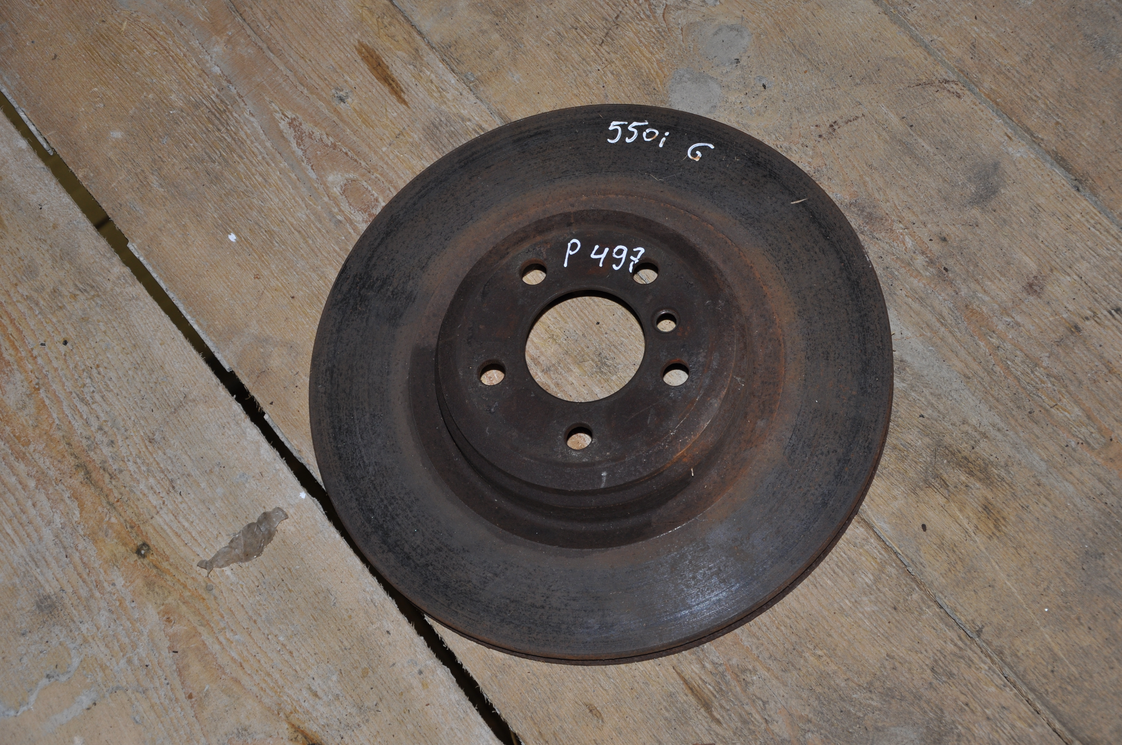 BMW 5 Series Gran Turismo F07 (2010-2017) Rear Left Brake Disc 23444852