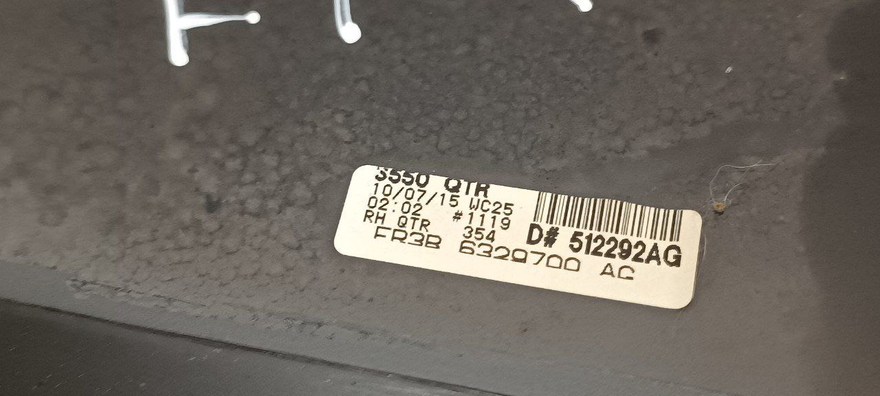 FORD USA Mustang 6 generation (2014-2024) Стекло правого заднего бока FR3B6329700AG, DOT90426M504AS2, 43R000262 23464074