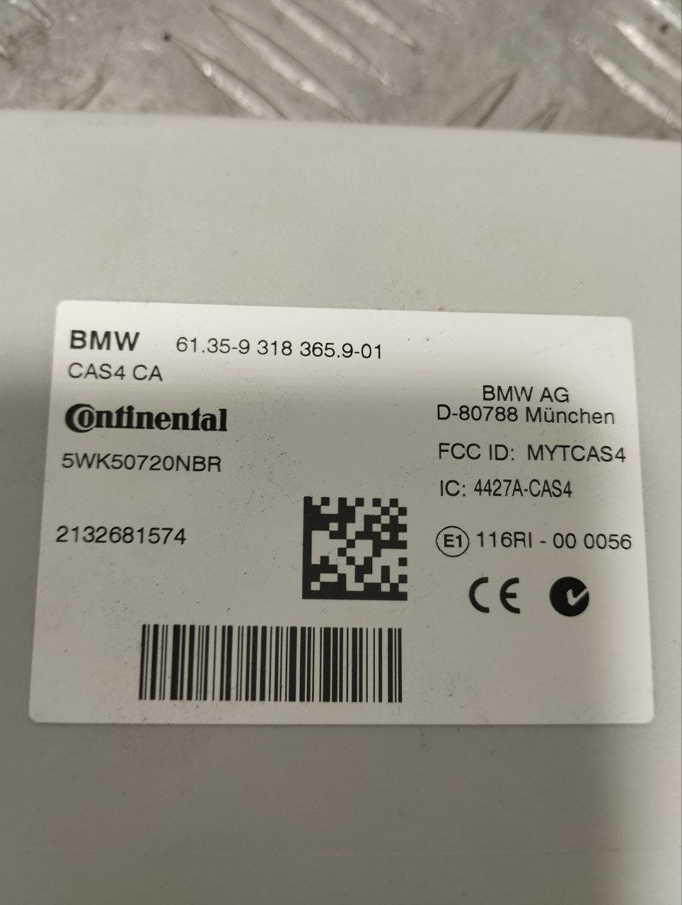 BMW 7 Series F01/F02 (2008-2015) Блок управления двигателем 9318365 23477248
