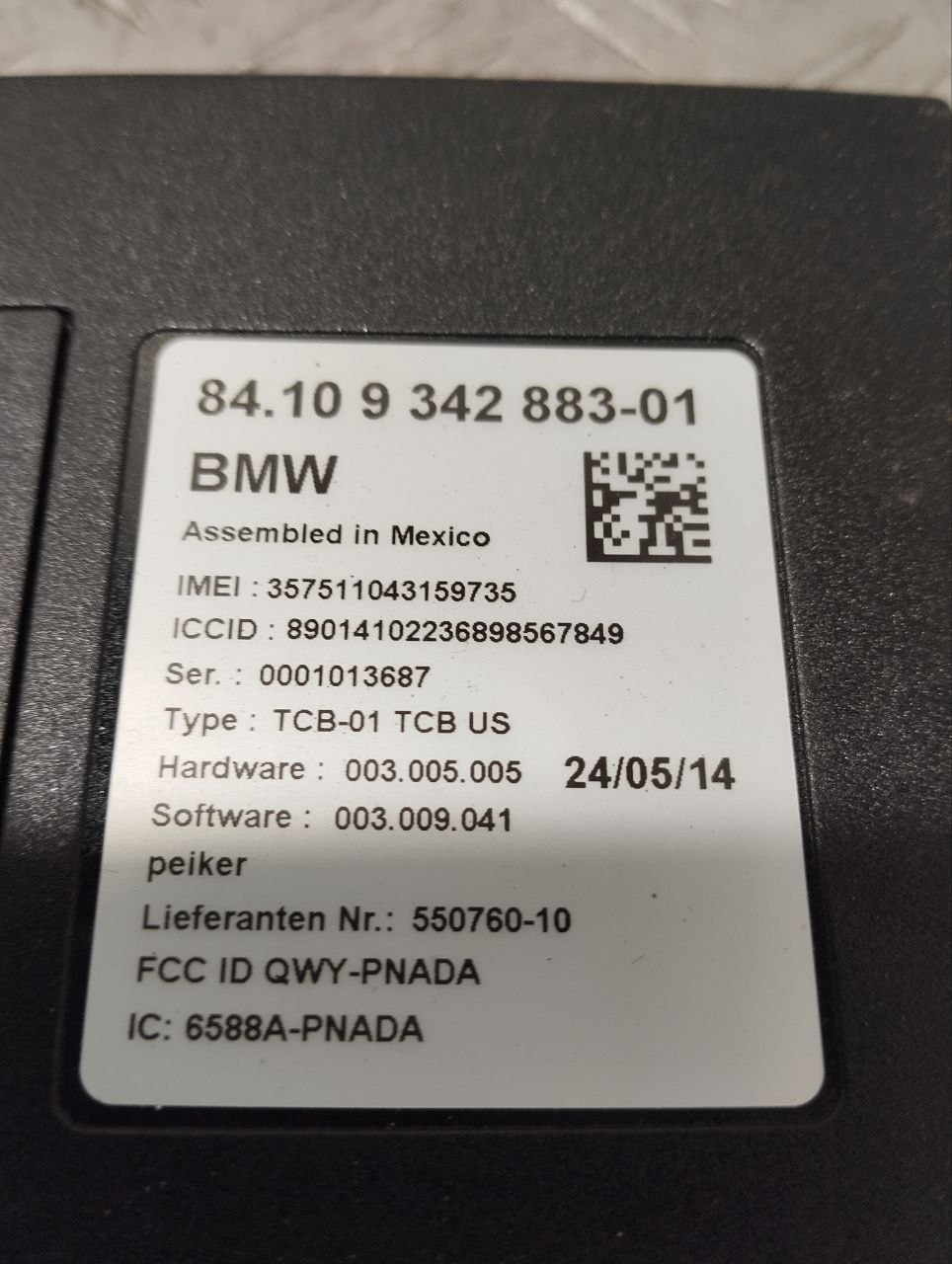 BMW 7 Series F01/F02 (2008-2015) Bluetooth Control Unit 9342883 23477937