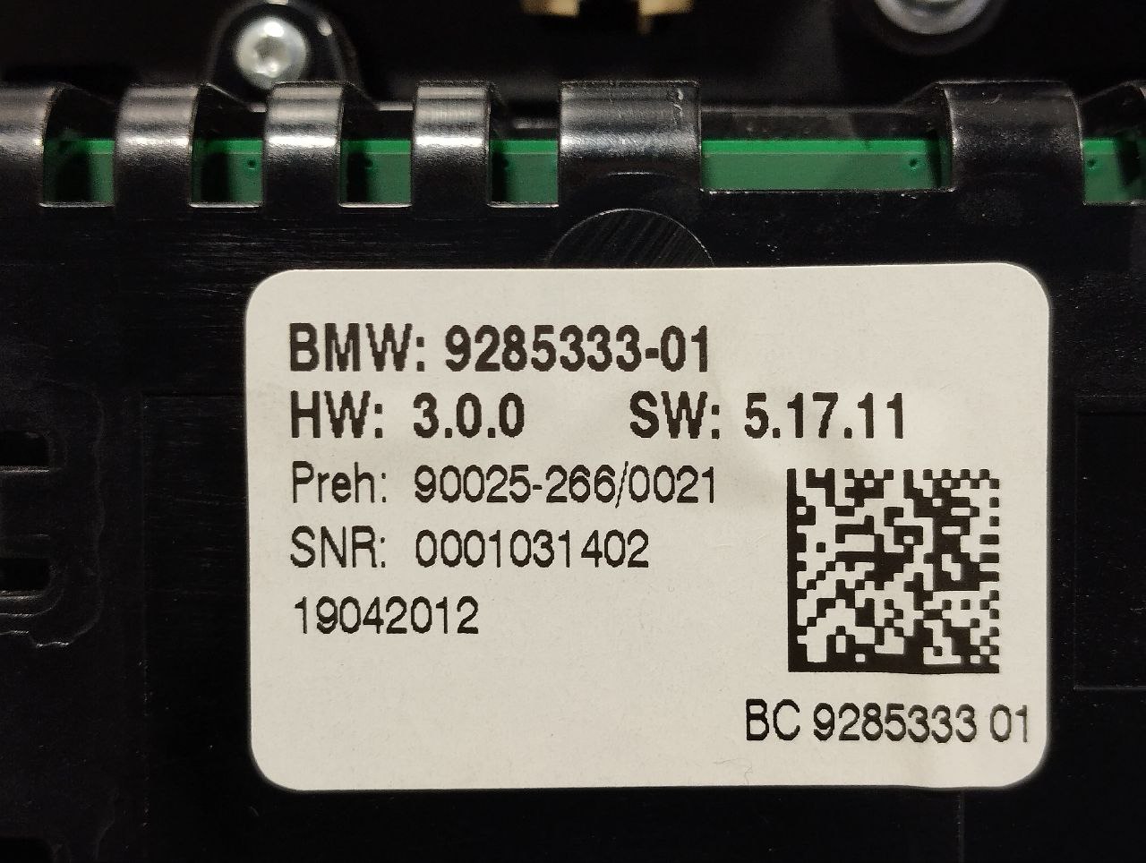 BMW 5 Series F10/F11 (2009-2017) Išmetamų dujų temperatūros daviklis 9285333 23478207
