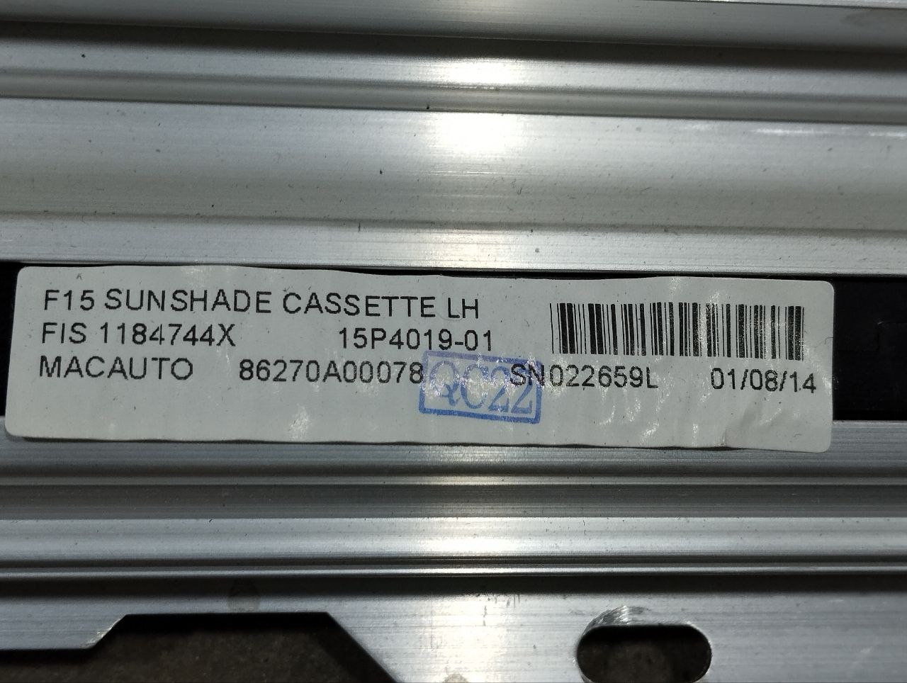 BMW X5 F15 (2013-2018) Galinių kairių durų užuolaida 1184744X, 86270A00078, SN022659L 23487018