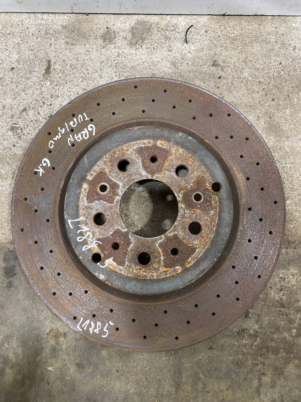 MASERATI GranTurismo 1 generation (2007-2020) Rear Left Brake Disc 23495420