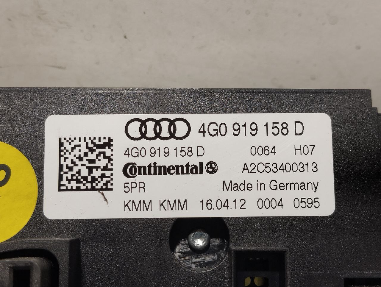 AUDI A6 C7/4G (2010-2020) Датчик температуры выхлопных газов 4G0919158D 23495366