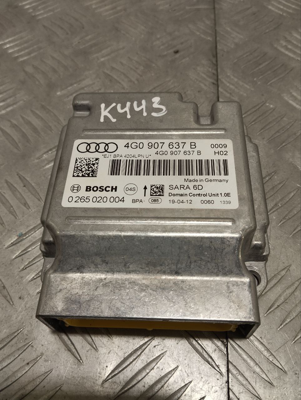 AUDI A6 C7/4G (2010-2020) Oro pagalvių (SRS) valdymo blokas (kompiuteris) 4G0907637B 23495395