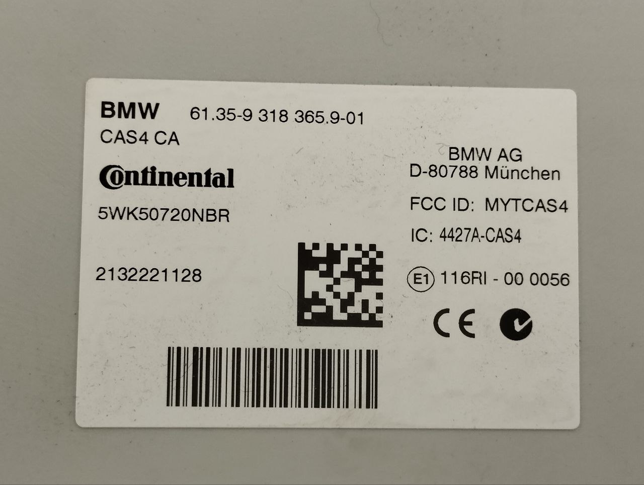 BMW 6 Series F06/F12/F13 (2010-2018) Power Distribution Box 9318365 24312728