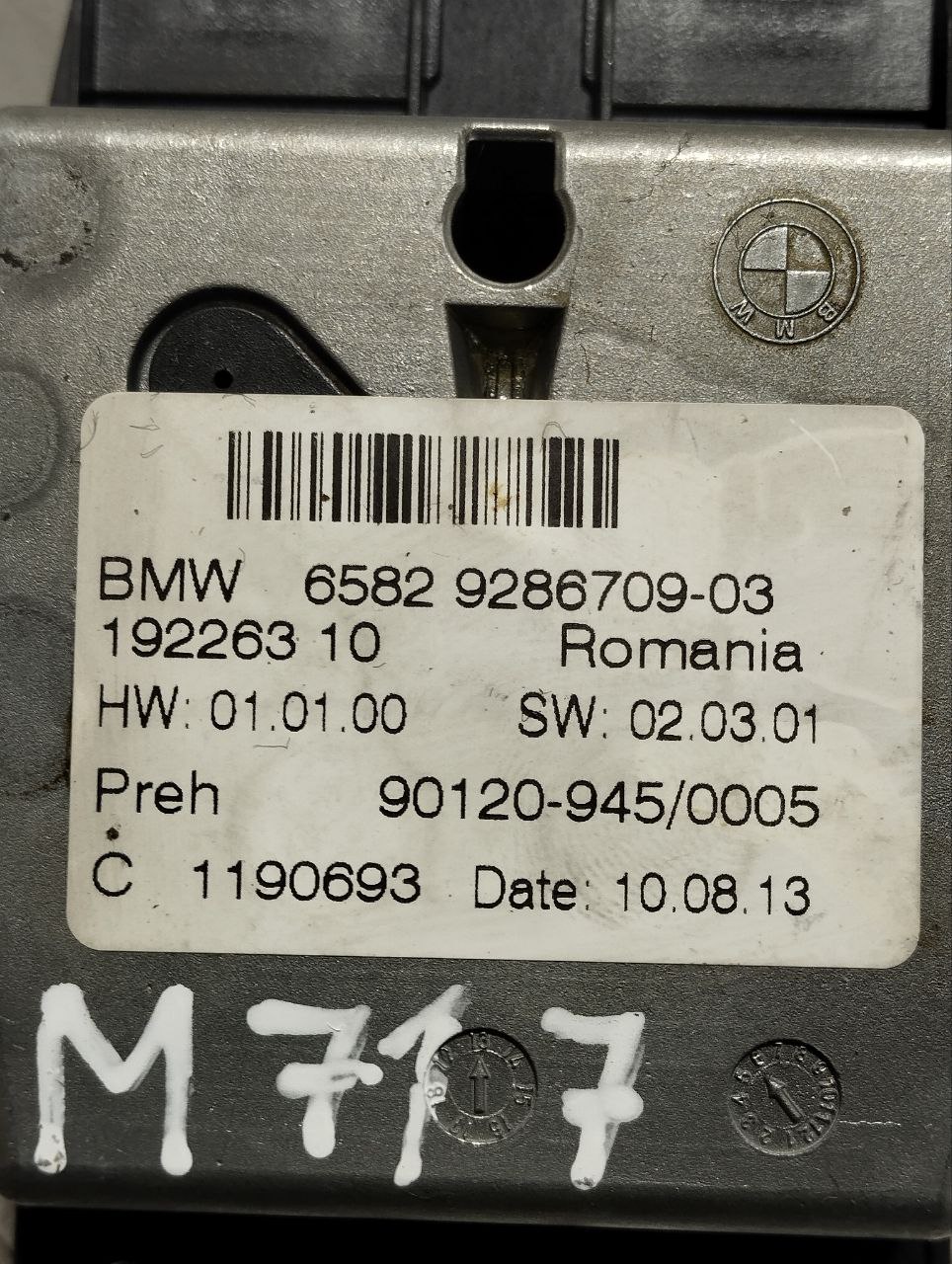 BMW 6 Series F06/F12/F13 (2010-2018) Other Control Units 9286709 24309141