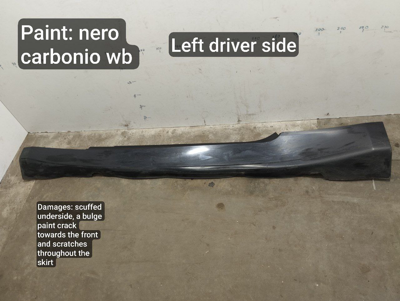 MASERATI GranTurismo 1 generation (2007-2020) Left Side Sideskirt 080093800 24924718